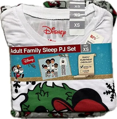 Buy Disney Mickey Mouse & Minnie Mouse Matching Family Pajamas Set Adults Unisex • 18.94£