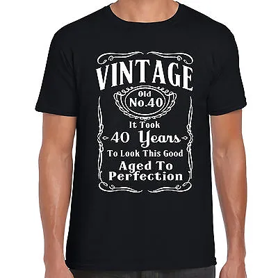 Buy Grabmybits - Vintage 40th Birthday T Shirt - Funny, Gift, 40 Years Old • 9.74£