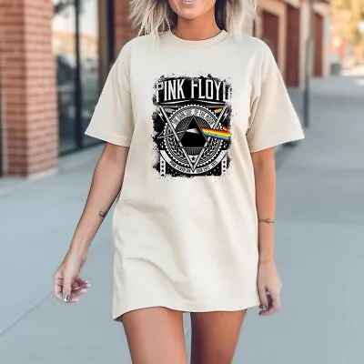 Buy Pink Floyd Graphic Band T Shirt, Dark Side Of The Moon, Animal Print Pink Floyd • 24.43£