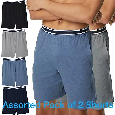 Buy Mens M&S 2 Pack Cotton Jersey Pyjama Shorts Loungewear Stripe Stretch PJ Bottoms • 10.99£