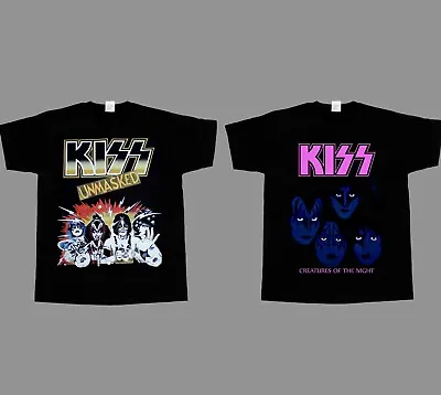 Buy Kiss Creatures Of The Night Unmasked New Black Short/long Sleeve T-shirt • 13.19£