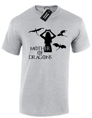 Buy Queen And Dragons Mens T-shirt Game Of Khaleesi Snow Thrones Jon Fan Design • 7.99£