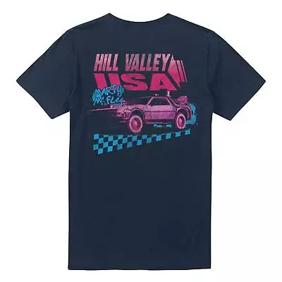Buy Back To The Future Mens T-shirt Marty McFly Hill Valley USA Tee S-2XL Official • 13.99£