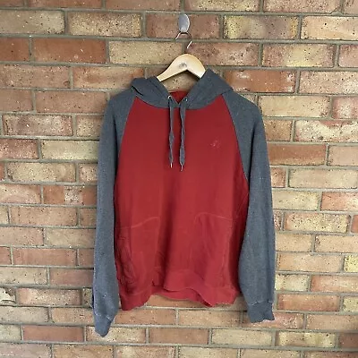 Buy Mens Starter Red & Grey Hoodie Pullover Size Large • 12.95£