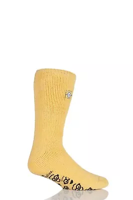 Buy Heat Holders Kids' Minions Thermal Slipper Socks W/ Grip Boys & Girls - 12.5-3.5 • 7.99£