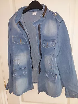 Buy NEW AND UNWORN - Jeans Women's Denim Jacket With Zip Detailing And Pockets • 10£