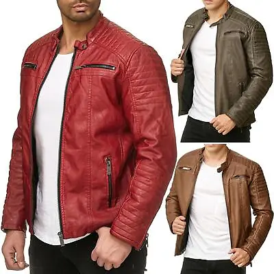 Buy Redbridge Men's Jacket Art Leather Jacket Biker Between-Seasons M6028 A • 81.61£