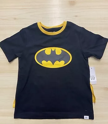 Buy Kids Brand New GAP Batman T-shirt With Cape Size UK Kids Age 4 • 4.99£