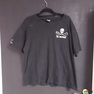 Buy Sea Shepard Black Organic Cotton T Shirt Operation Bloody Fjords Size M  • 24.99£