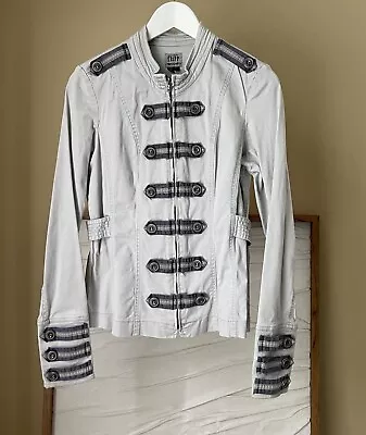 Buy Tripp NYC • Women's Gray Jacket Military Jacket Size Large Punk Goth Y2K • 45.94£