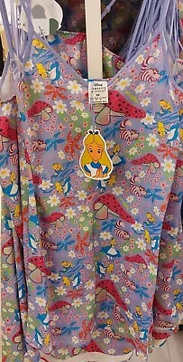Buy Disney Alice In Wonderland Pretty Floral Satin Chemise Pyjama UK Size 4-20 • 29.99£