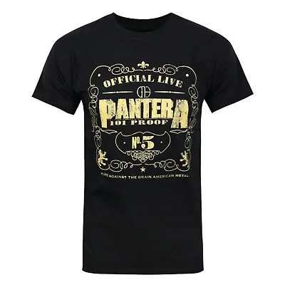 Buy Pantera T-Shirt 101 Proof Rock Band Official Black New • 14.95£