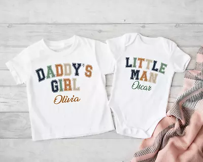 Buy Personalised Daddy’s Girl Little Man T-shirt Kids T-shirt  Father's Day- Girls • 12.99£