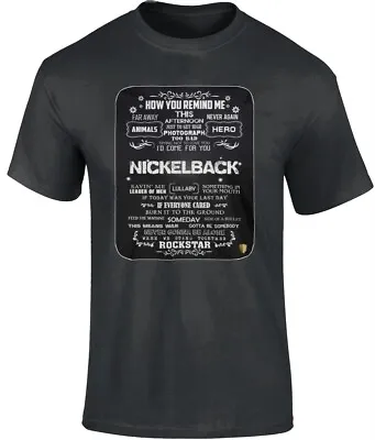 Buy NICKELBACK - ESSENTIAL T-Shirt - BRAND NEW - SIZES - S - 5XL • 15.99£