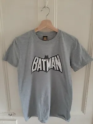 Buy Batman T Shirt Grey White/Black Logo M • 5£