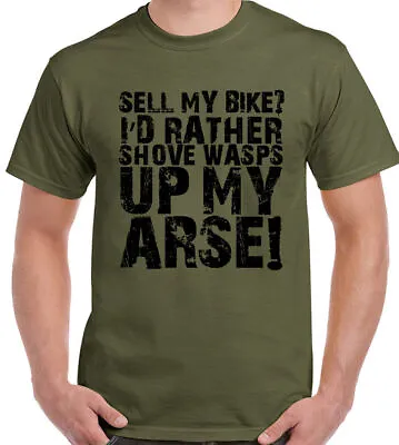 Buy Biker T-Shirt Sell My Bike Mens Funny Motorbike Superbike Moto GP Motorcycle • 6.99£