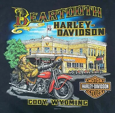 Buy Harley-Davidson Beartooth Mens Black (X-Large) T Shirt Cody Wyoming USA  • 106.17£