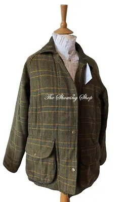 Buy Ladies Hidepark Belvoir Green Tweed Field Coat Size 12/14 • 20£