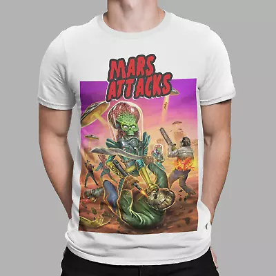 Buy Mars Attacks T-shirt Alien Movie Film 90s Retro Cool Funny Jason Freddie Horror  • 6.99£