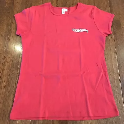 Buy Hot Wheels T Shirt By District Threads XL SHORT Sleeve WOMANS Red • 14.21£