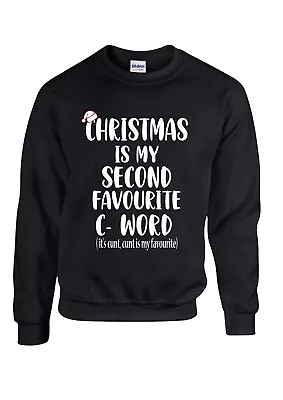 Buy Ugly Christmas Jumper, Christmas Is My 2nd Favourite Word Novelty Festive Jumper • 22.99£