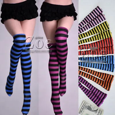 Buy For 12  Figure Toy 1/6 Scale Knee-Length Striped Socks Clothes Model Accessories • 11.58£