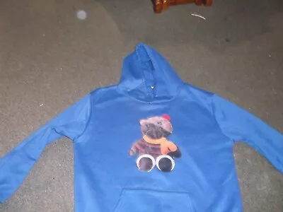 Buy Blue Teddy Hoodie With Front Pocket...Size XL • 8.50£