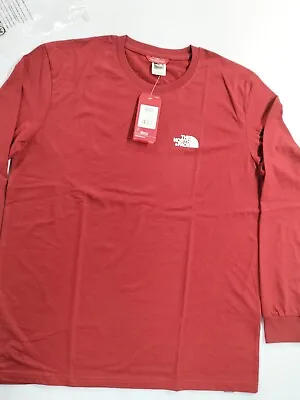 Buy The North Face Long Sleeve Plain Tee Shirts For Mens • 9.99£