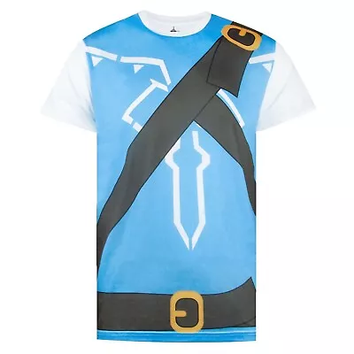 Buy The Legend Of Zelda Mens Breath Of The Wild Costume Cosplay T-Shirt NS5257 • 14.39£