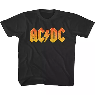 Buy ACDC Vintage Orange Fire Logo Kids T Shirt Rock Band Music Boys Girls Baby Youth • 19.29£