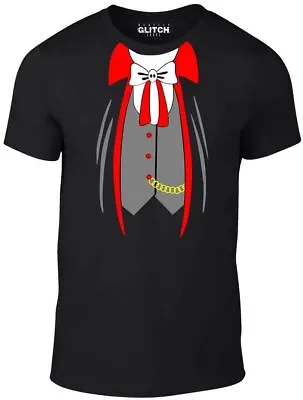 Buy Vampire Suit Men's T-Shirt - Dracula Halloween Costume Outfit Fancy Dress Shirt • 12.99£