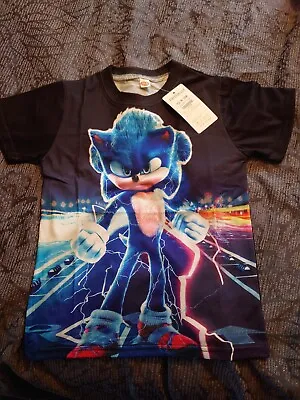 Buy Sonic The Hedgehog T Shirt Kids 3-4 Years • 4.99£