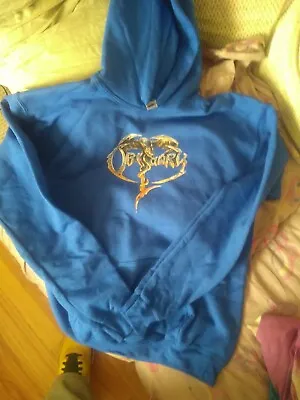Buy XL Youth Blue Obituary Hoodie • 40.18£