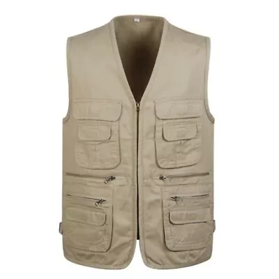 Buy Mens Womens Outdoor Fly Fishing Vest Jacket Multi-pocket Kayak Hunting Waistcoat • 16.25£