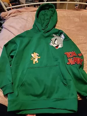 Buy Green Tom And Jerry Hoodie Size Xs More Like S • 10£