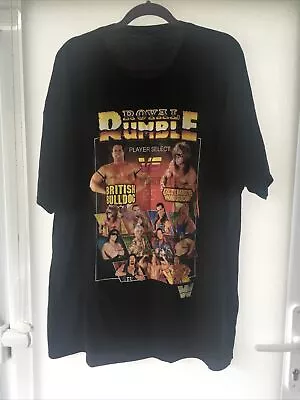 Buy Size 4XL WWE Black Short Sleeve ‘Royal Rumble’ Tshirt  • 0.99£