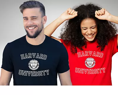 Buy Harvard University T-Shirt, Men Women Tops Unisex Law College School Harvard Tee • 8.99£
