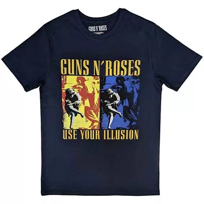 Buy Guns N' Roses Use Your Illusion Navy Official Tee T-Shirt Mens Unisex • 17.13£