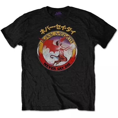 Buy Black Sabbath 'Reversed Logo' Black T Shirt - NEW • 15.49£