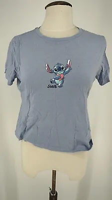 Buy Disney Stitch Women’s T Shirt Blue Size M • 5£