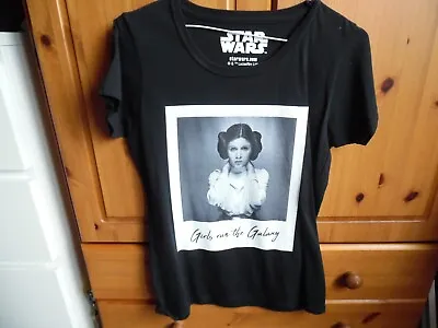 Buy Star Wars Princess Leia T-Shirt. Ladies S. Girls Run The Galaxy. EMP Exclusive. • 9.50£
