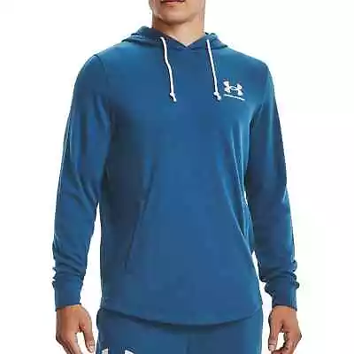 Buy Under Armour Mens Rival Terry Training Hoody Gym - Blue • 31.90£