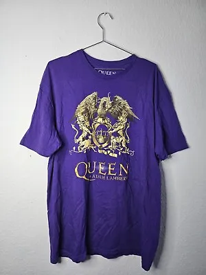 Buy Queen + Adam Lambert Official 'Rhapsody Tour 2022' Purple T-Shirt - Size XL • 19.99£