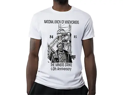 Buy Miners Strikes Tshirts National Union Of Mineworkers 40th Anniversary Unisex Top • 9.49£