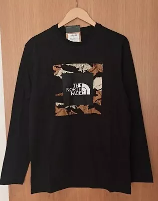 Buy The North Face Men's Long Sleeve T-shirt In Black Size M • 19.99£