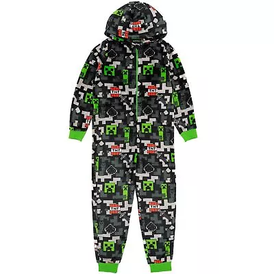 Buy Minecraft Childrens/Kids All-Over Print Sleepsuit NS7072 • 30.91£