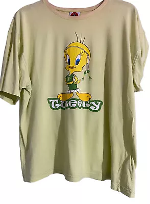 Buy Womens Looney Tunes Tweety Yellow Fitted T-Shirt - Ladies Retro Cartoons Tee • 15.20£