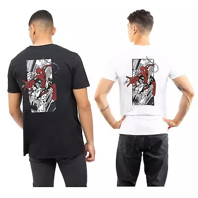 Buy Spider-Man Mens T-shirt Spiderman City Web Cotton Tee Marvel S-2XL Official • 13.99£