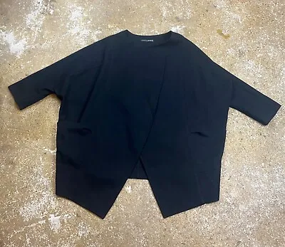 Buy Ladies Atmosphere Overcoat Black Embossed Jacket Cape - Size 14 UK • 6.99£