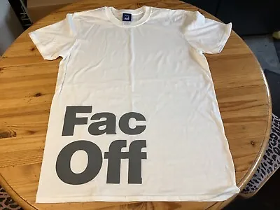 Buy Factory Records FAC OFF T-Shirt Size Large.New Order, Joy Division,Hacienda,Rave • 12.99£
